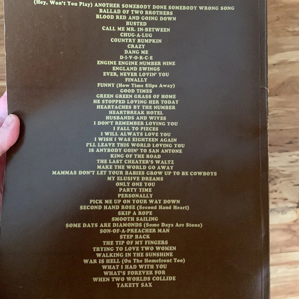 50 country giants songbook famous songs 1983 Columbia Pictures music lyrics EUC